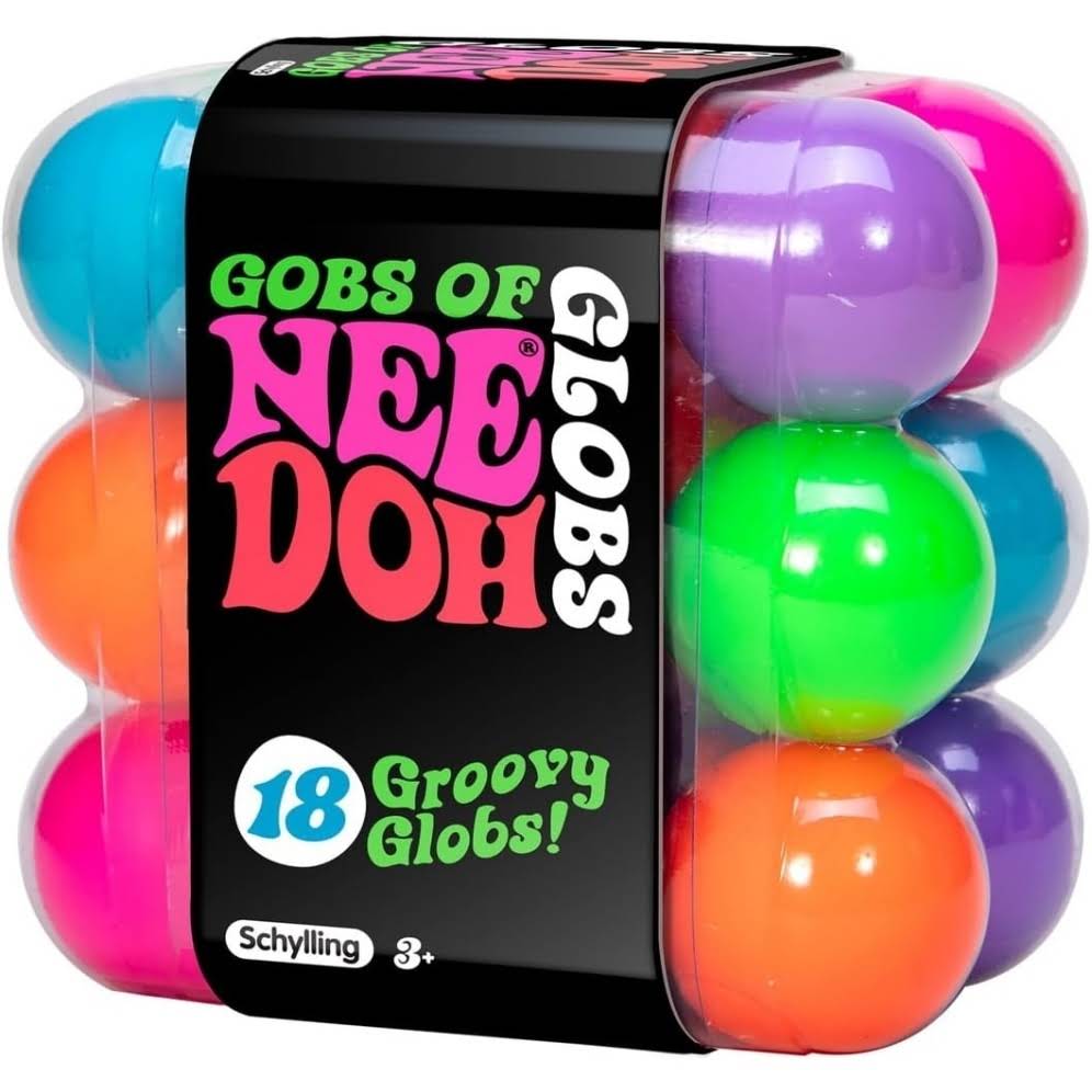 NeeDoh Teenie Globs ¨C Mini Sensory Balls ¨C 18 Pack